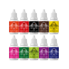 Maya Inks Alcohol Ink Set of 10 Vibrant Colors | 10 ml Each | High-Pigment Inks for Resin Art, Yupo Paper & DIY Crafts