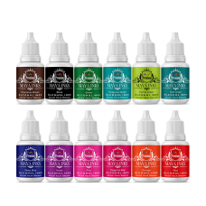 Maya Inks Alcohol Ink Set of 13 – 10ml Each | Red, Blue, Violet, Green, Parrot Green, Turquoise, Black, Orange, Pink, Brown, Sky Blue, Teal