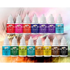 Maya Inks Alcohol Ink Set of 15 – Keto Version | 10ml Each | Red, Blue, Violet, Green, Parrot Green, Turquoise, Black, Orange, Pink, Brown | For Painting & Resin Art