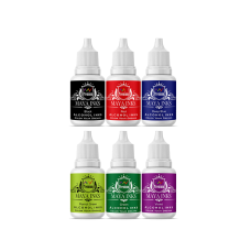 Maya Inks Alcohol Ink Set of 6 – Red, Blue, Green, Purple, Black & Parrot Green | 10 ml Each | Vibrant Inks for Resin Art, Yupo Paper & DIY Crafts