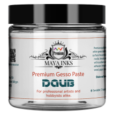 Maya Inks Daub Gesso – 500 gm White Acrylic Primer for Canvas & Art Surfaces