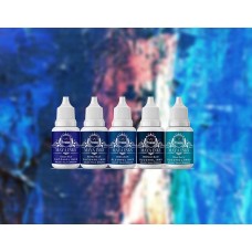 Maya Inks Alcohol Ink Set of 5 – Blue Shades | 10 ml Each | Vibrant Alcohol Inks for Resin Art, Yupo Paper & DIY Projects