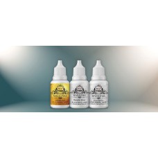 Maya Inks Metallic Alcohol Ink Set of 3 – Gold, Silver & Silver Sparkle | 10 ml Each | Shimmering Inks for Resin Art, Yupo Paper & DIY Crafts