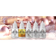 Maya Inks Alcohol Ink Set of 4 – Metallic Gold, Silver, White Sinker & White Pearl | 10 ml Each | High-Gloss Alcohol Inks for Resin Art, Yupo Paper & Mixed Media